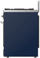 Ilve® Majestic III 30" Midnight Blue Pro Style Dual Fuel Natural Gas Range with 5 Black Brass Burners and Chrome Trim-2
