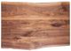 Fairfield® Live Edge Natural 54" Waterfall Desk with Trapezoid Base-3