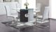 Global Furniture USA Glass Top Dining Table with Gray/White Base-1