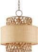 Currey & Company Isola Khaki/Natural Pendant Lighting-0