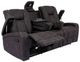 Furniture of America® Amirah Dark Gray Manual Glider Reclining Loveseat-2