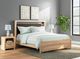 Signature Design by Ashley® Hollymount Tan King Upholstered Panel Bed-1