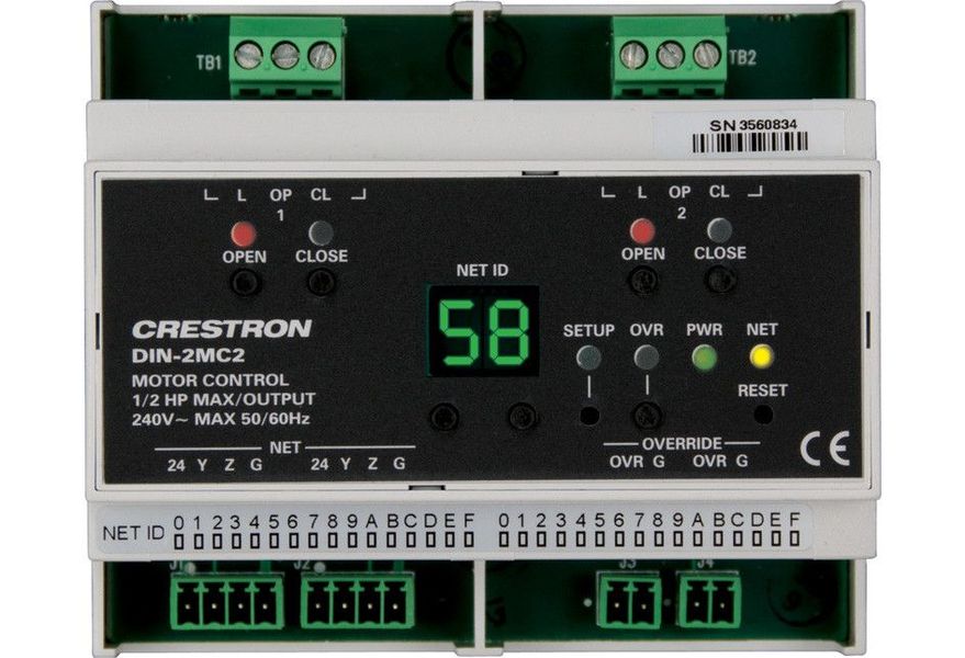 Crestron® DIN Rail Motor Control | Sound Concepts | AR