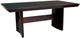 Mazin Furniture Daisy Espresso Glass Inset Topped Dining Table-0