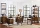 Mazin Furniture Sedley Walnut/Rustic Black Bookcase-4