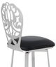 Armen Living Cherie Black 30" Bar Stool-4