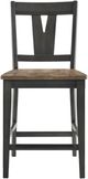 Intercon Harper Brushed Brown/Pecan Splat Back Stool-2