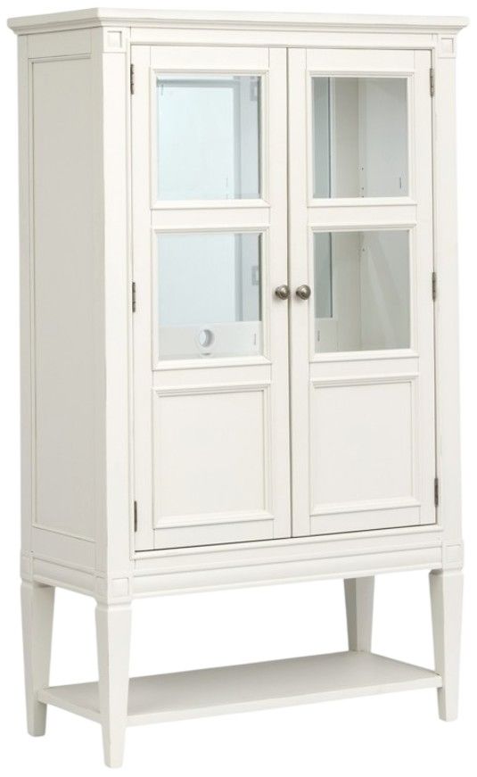 Magnussen Home® Willowbrook Egg Shell White Display Cabinet-0