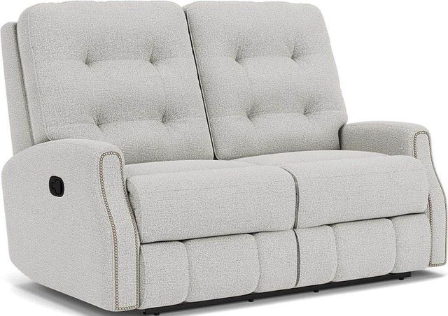 Flexsteel® Devon Silver Glacier Reclining Loveseat-0