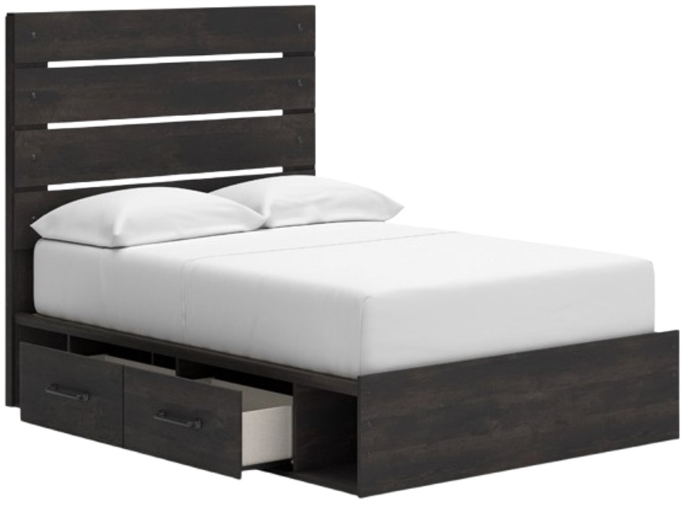 Hollivern Full Storage Bed - Dark Gray