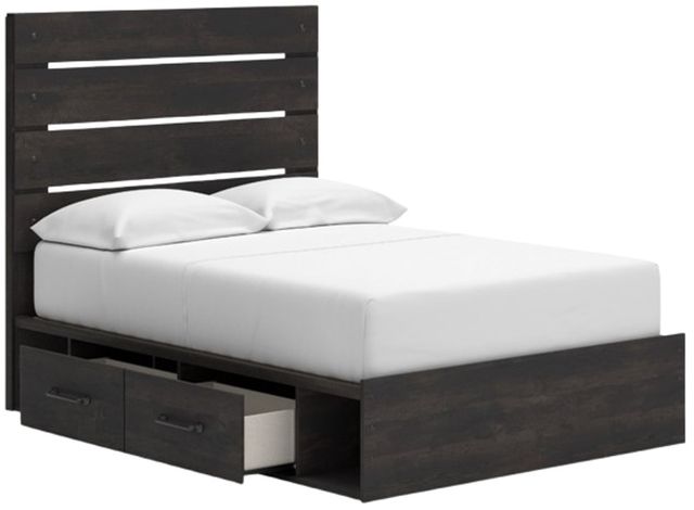 Signature Design by Ashley® Hollivern Dark Gray Full Panel Storage Bed-2