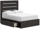 Signature Design by Ashley® Hollivern Dark Gray Full Panel Storage Bed-2