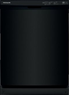 Frigidaire 24" Black Front Control Built In Dishwasher 