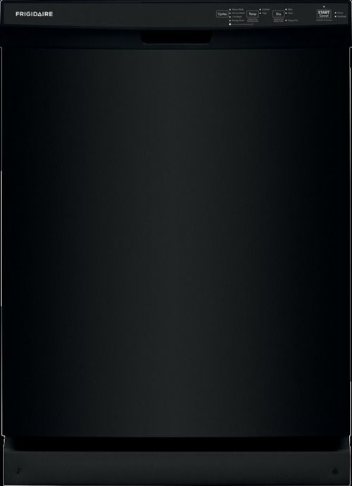 Frigidaire 24" Black Front Control Built In Dishwasher 