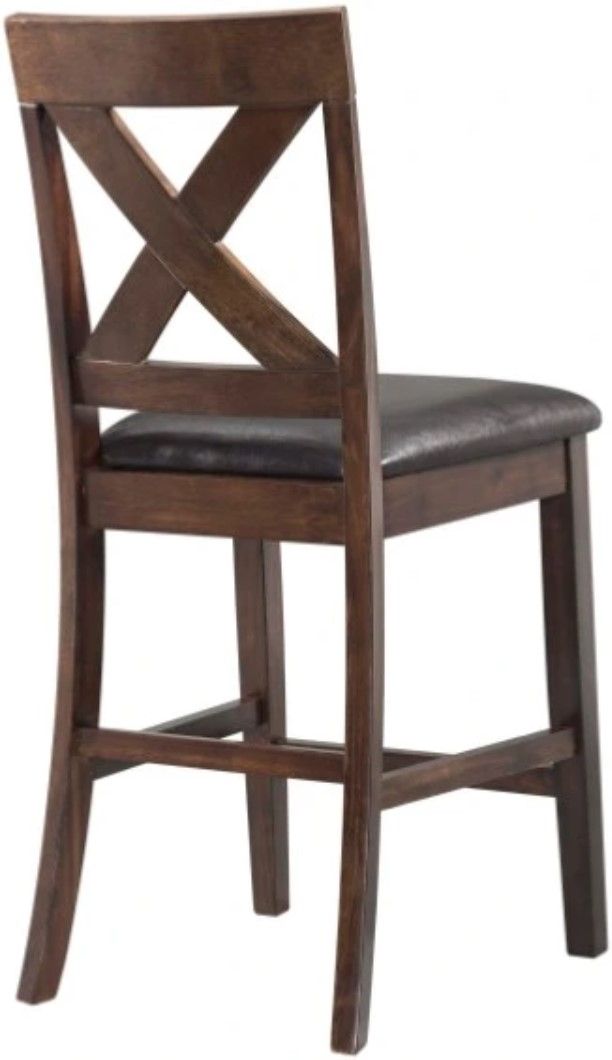 Elements International Alex Espresso Counter Side Chair-2