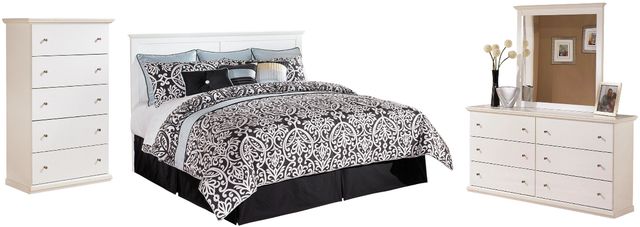 Signature Design by Ashley® Bostwick Shoals 3-Piece White King/California King Panel Bed Set-0