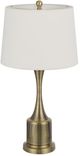 Cal® Lighting & Accessories 2-Piece Toccoa Antique Brass/White Table Lamp Set-1