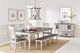 Jofran Inc. Orchard Park Brown Rectangular Extension Table with Light Gray Base-1
