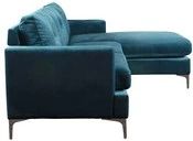 Mazin Furniture Hamilton 2-Piece Blue Right-Arm Facing Sofa Sectional and Chaise-2