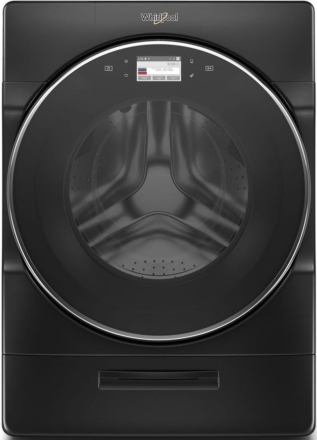 Whirlpool® 5.0 Cu. Ft. Black Shadow Front Load Washer-0