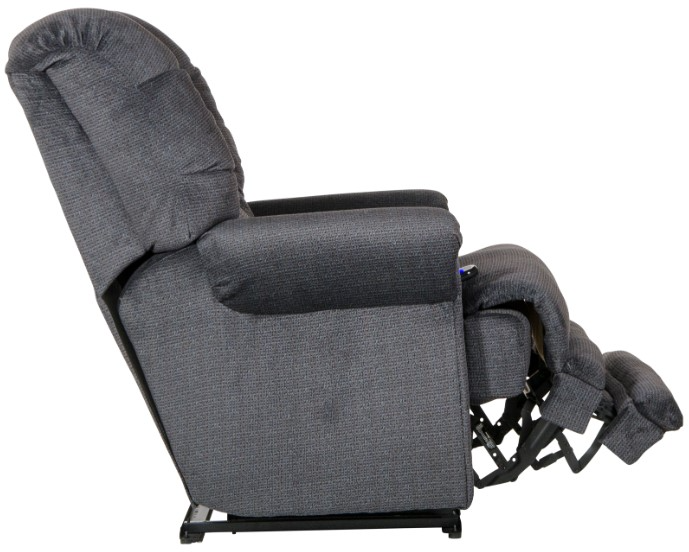 Catnapper Malone Ink Lay Flat Power Recliner with Extended Ottoman