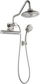 Forno Acqua AcquaFALL Mini Brushed Nickel 8" Retrofit Shower System 1.8 GPM-0