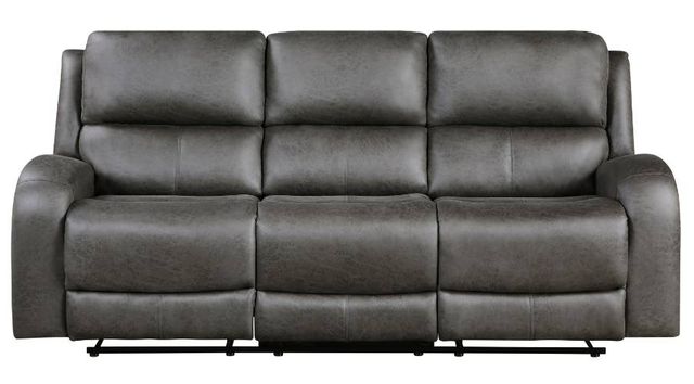 Homelegance® Pagosa Gray Double Manual Reclining Sofa-2