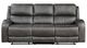 Homelegance® Pagosa Gray Double Manual Reclining Sofa-2