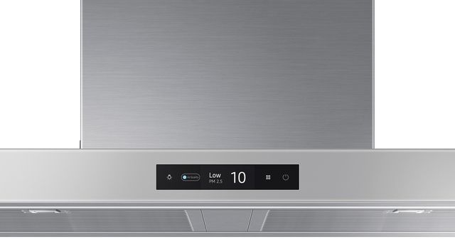 Samsung Bespoke 36" Clean Grey Wall Mounted Range Hood-2