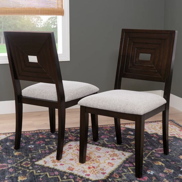 Powell® Ingram Black Upholstered Dining Side Chair-1