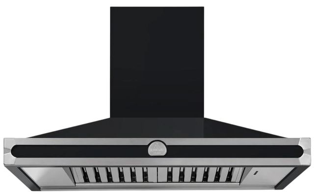 La Cornue CornuFé 110 43" Matte Black Wall Mounted Chimney Hood-0