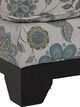 Dynasty Furniture Beige/Blue/Green Ottoman-1
