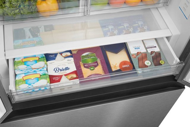 Midea® 33" 22.6 Cu. Ft. Stainless Steel Counter Depth French Door Refrigerator with Icemaker-11