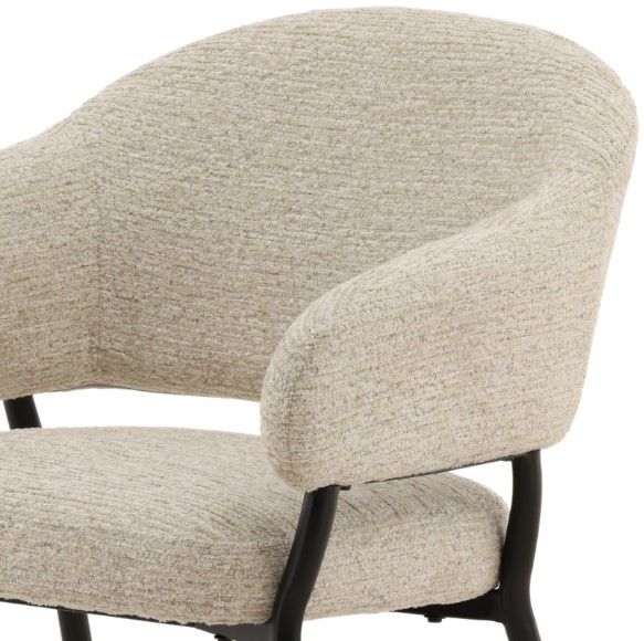 Dovetail Furniture Jory Ellery Taupe Dining Chair-4