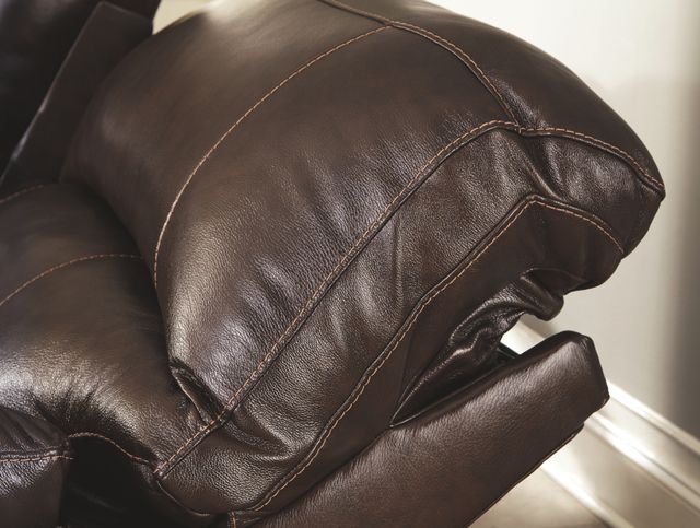 Signature Design by Ashley® Hallstrung Chocolate Reclining Power Sofa-4