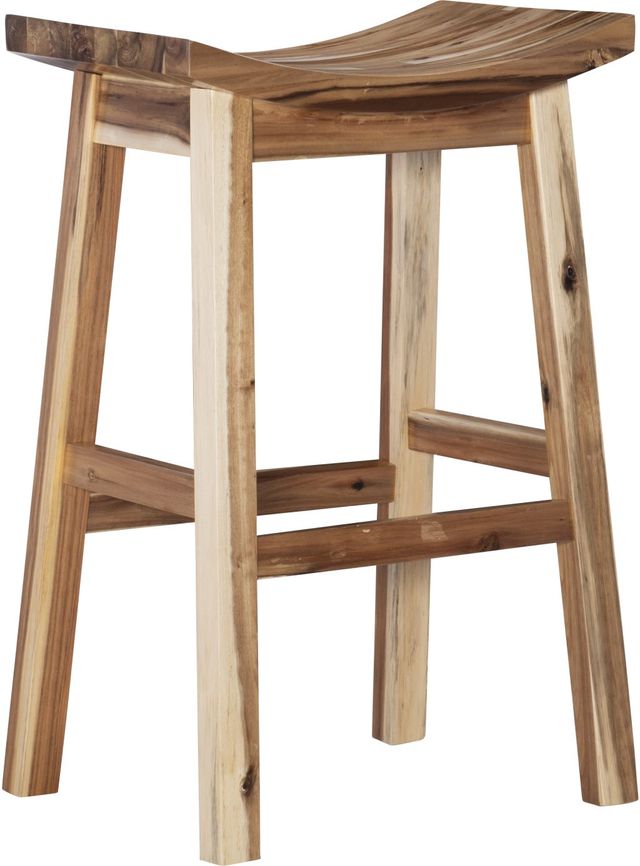 Powell® Archer Light Natural Saddle Bar Stool-0