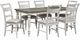 Liberty Furniture Whitney 7-Piece Antique Linen/Weathered Gray Rectangular Table Set-0