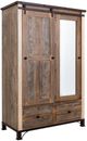International Furniture Direct Antique Brown Armoire-0