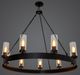 YHD Black 9-Light Chandelier-2