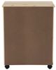 Linon Rudy Natural Wide Rolling Storage Cart-4