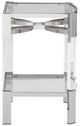 Signature Design by Ashley® Chaseton Glass Top Accent Table with Silver Base-1