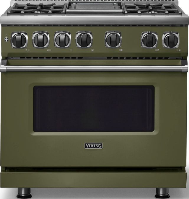 Viking® 7 Series 36" Martini Pro Style Dual Fuel Range with Griddle-0