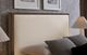 Vaughan-Bassett Lodge & Loft Dark Oak/Ivory Cream California King Upholstered Panel Bed-1