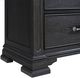 Elements International Kings Court Black Nightstand-5