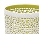 A & B Home Green/White Candle Holder-1