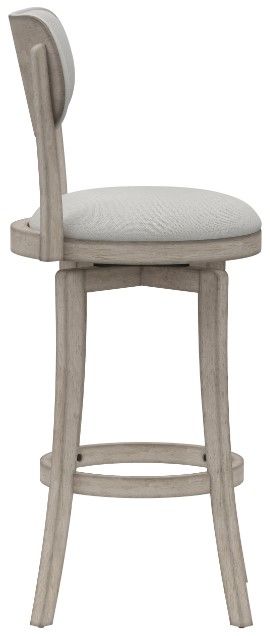 HH2 Home Sloan Aged Gray/Fog Swivel Bar Stool-2