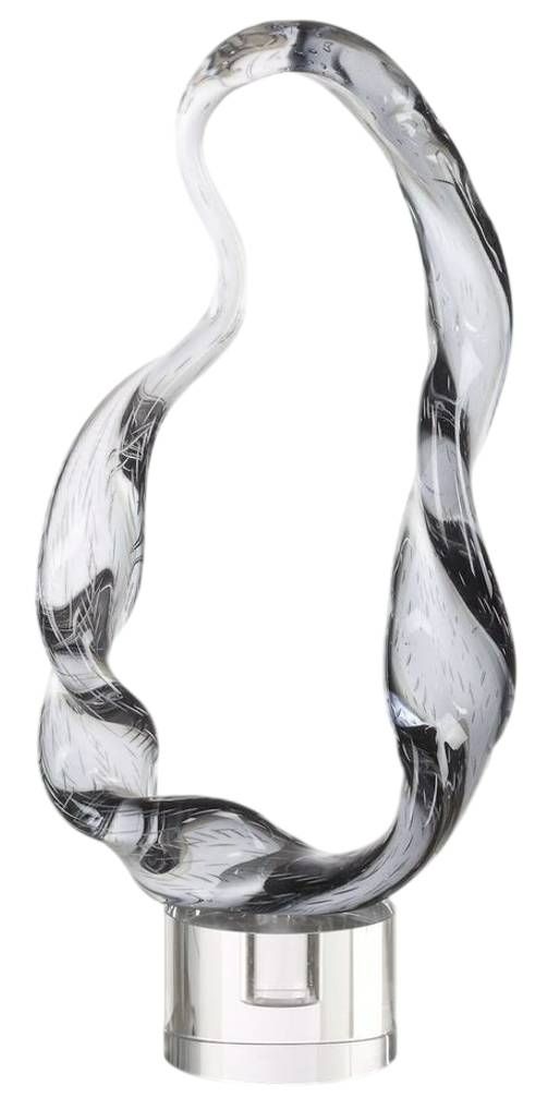 Uttermost® Luminous Twist Smoked Glass Sculpture-0