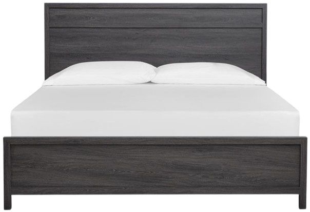 Magnussen Home® Merrifield Merino Pearl/Raisin Black Queen Panel Bed-2