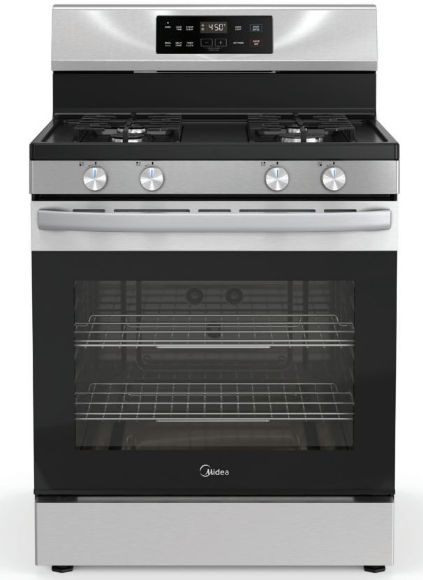 Midea® 30" Stainless Steel Freestanding Gas Range