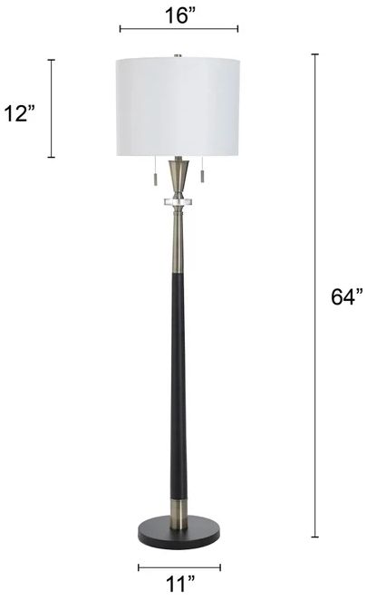 Stylecraft Larson Gold Floor Lamp-2